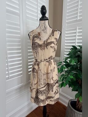 Madewell Safari Print Dress Size 0
